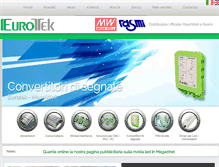 Tablet Screenshot of eurotek.it