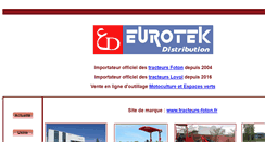 Desktop Screenshot of eurotek.fr