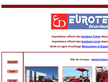 Tablet Screenshot of eurotek.fr